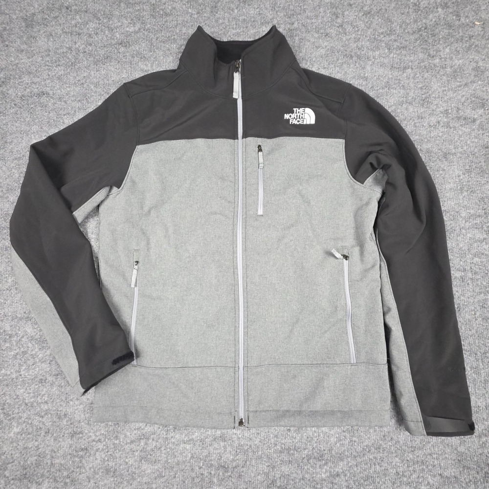 The North Face Jacket Men Medium Gray Apex Bionic Soft Shell Windwall Hiking